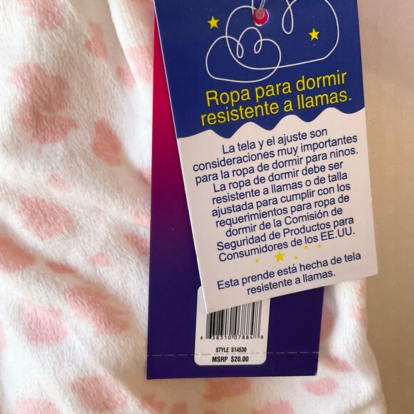 Delias Girl Toddler Girl’s So Soft Long Sleeve Pijama Set size 24M, Leopard Pink - Picture 6 of 9